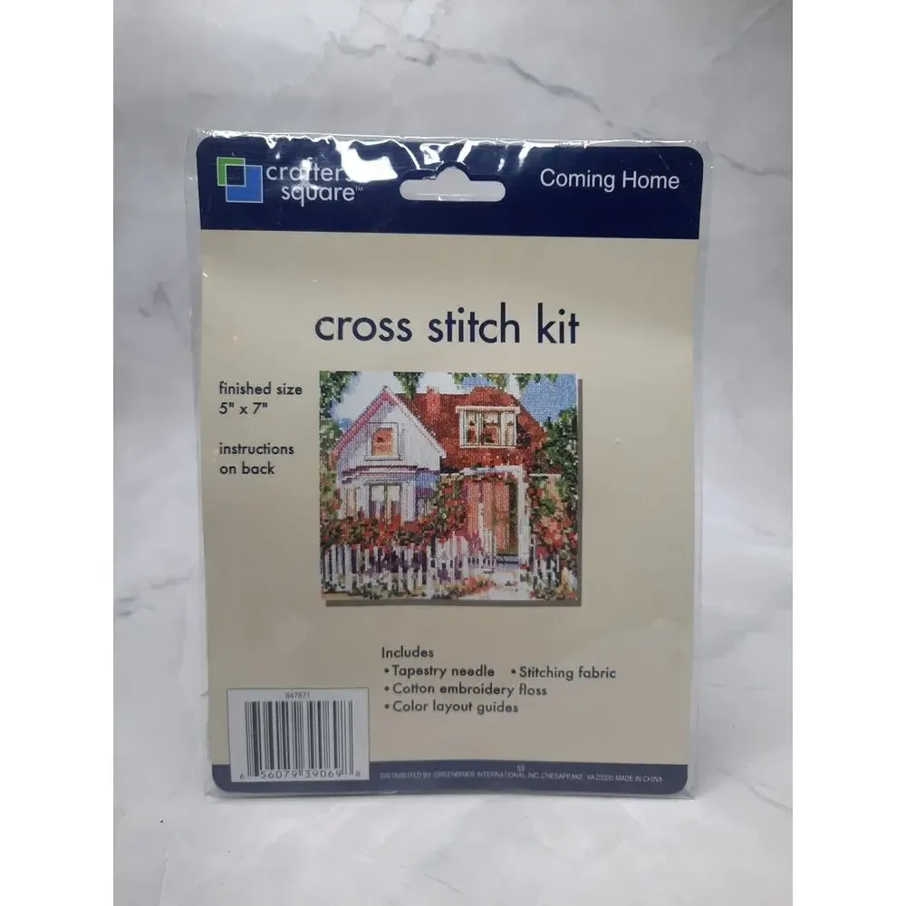 Crafters Square Cross Stitch Kit Coming Home 5x7